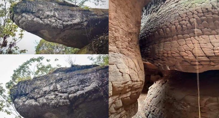 ភ្ញាក់ផ្អើល! ថៃទើបរកឃើញថ្មភ្នំដ៏ធំ ដែលមានរូបរាងស្រដៀងនឹងសត្វពស់