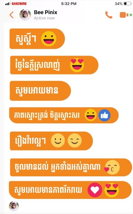 សារជូនពរនៅក្នុង BeePinix