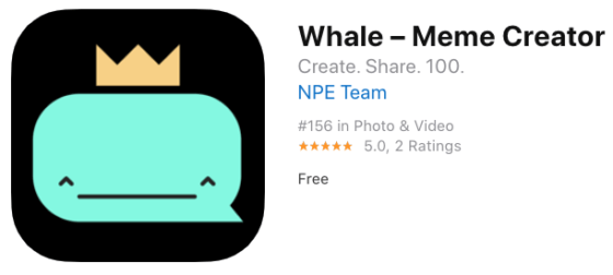 កម្មវិធី Whale នៅលើ App Store