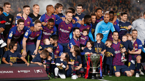 កីឡាករ Barcelona លើកពាន La Liga រដូវកាលមុន