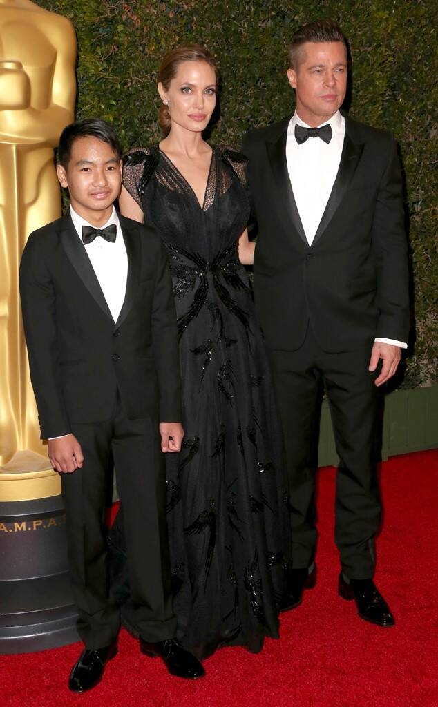  Angelina Jolie Bratt Pitនិង Maddox