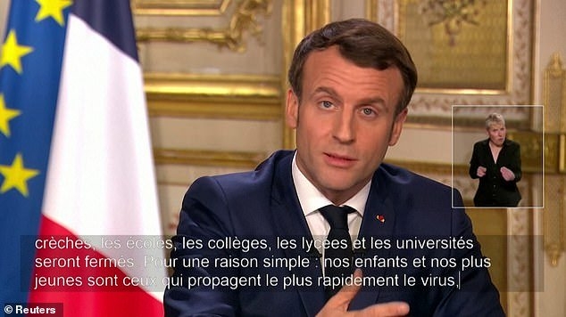ប្រធានាធិបតី&nbsp;Emmanuel Macron បានថ្លែងនៅក្នុងបទសម្ភាសន៍តាមទូរទស្សន៍​ផ្ទាល់ពីវិមាន Elysée