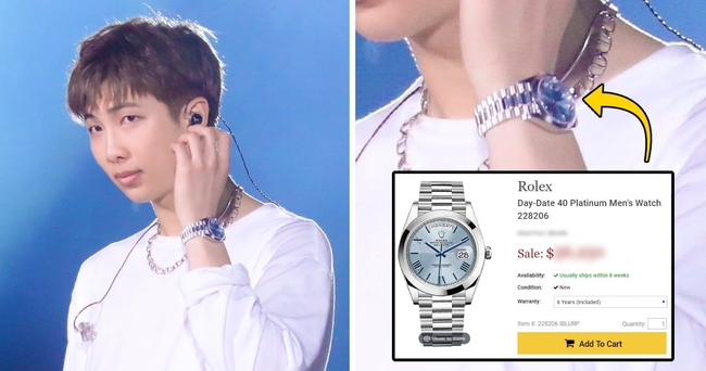 RM ពាក់នាឡិកាម៉ាក Rolex Day-Date Platinum Bar មានតម្លៃ ៧៧,០០០ដុល្លារ