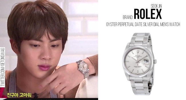 Jin ពាក់នាឡិកាម៉ាក Rolex Oyster Perpetual Date មានតម្លៃ ៥,២៥០ ដុល្លារ<br>