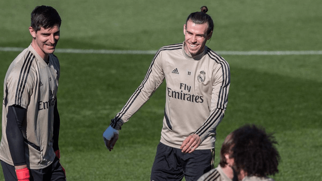 Bale កំពុងហ្វឹកហាត់