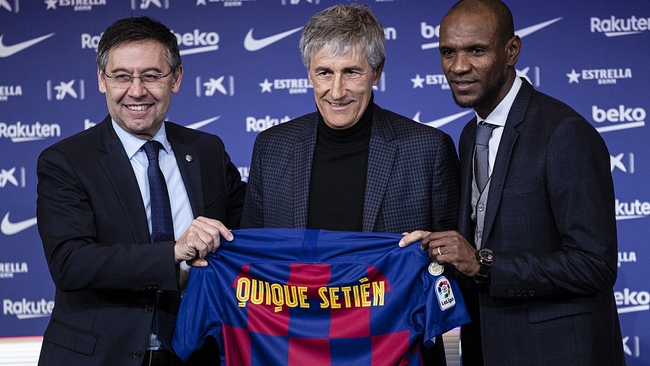  លោកគ្រូបង្វឹក Quique Setien ពេលមកកាន់តំណែងដំបូង
