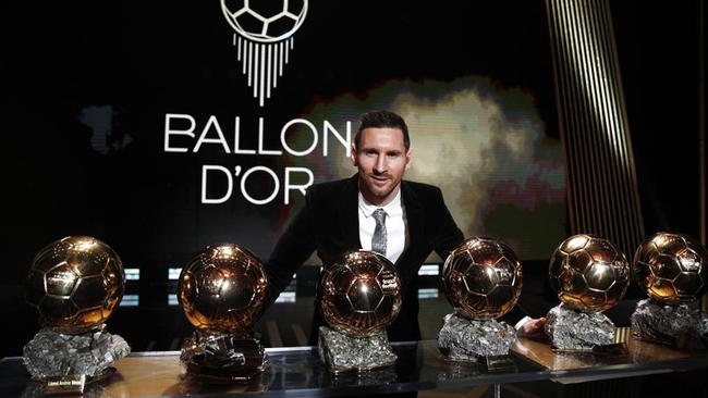 Messi ជាមួយពាន Ballon d'Or ទាំង៦