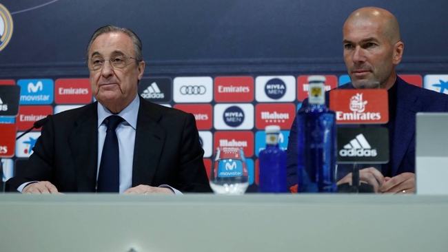 លោកតា Florentino Perez និងលោក Zinedine Zidane