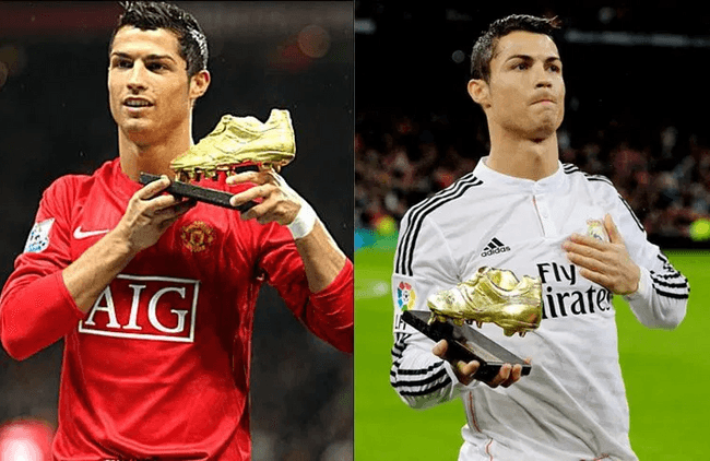 Ronaldo ឈ្នះស្បែកជើងមាស នៅ Premier League និង La Liga