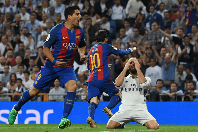 Messi អបអរគ្រាប់បាល់នៅ កីឡាដ្ឋាន Bernabeu