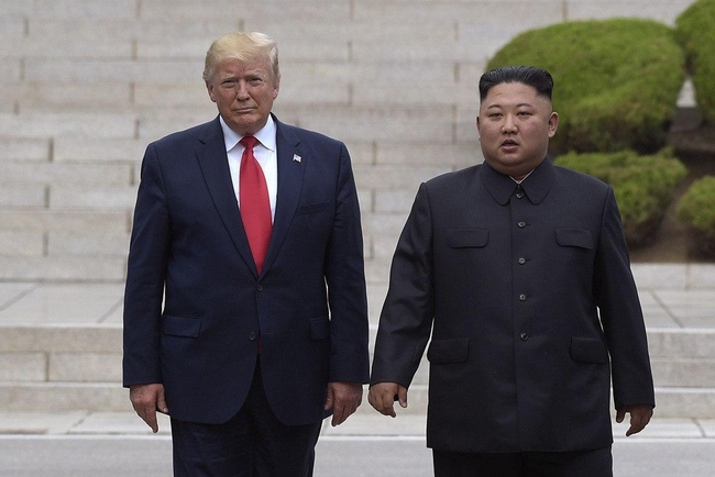 I just have to say to Kim Jong Un good luck,' Trump said.
