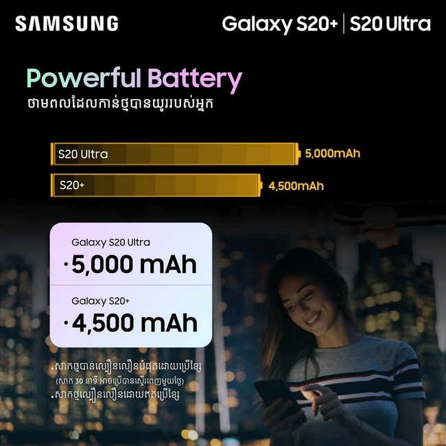 ស្មាតហ្វូន Samsung Galaxy S20 Ultra | Galaxy S20+ 