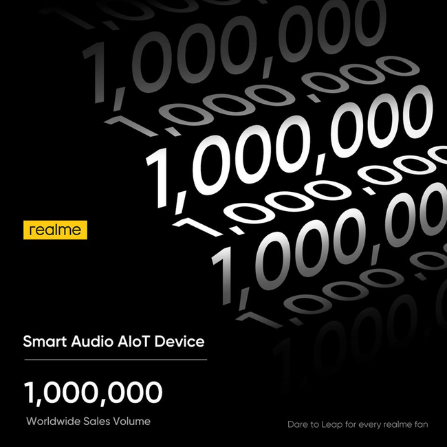 realme Audio AIoT Global over 1 million Sell-out