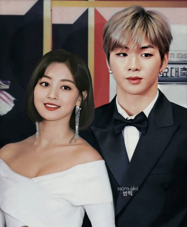 រូបកាត់ត Jihyo និង Daniel